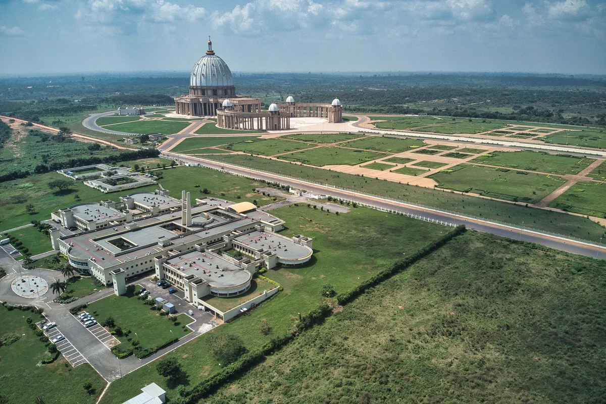 Basilica of Our Lady of Peace in Yamoussoukro, Ivory Coast